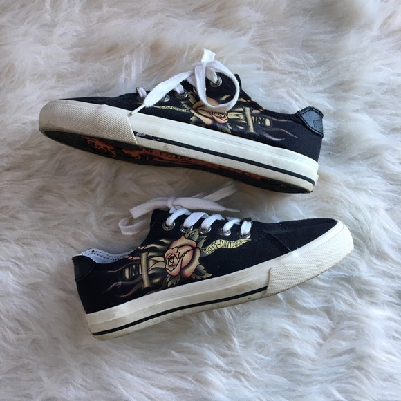 harley davidson canvas shoes
